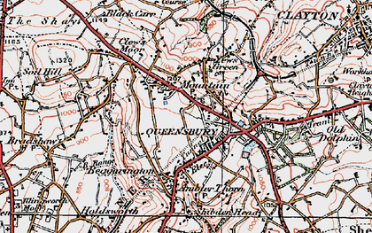 Old map of Mountain in 1925