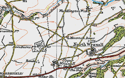 Old map of Mountain Bower in 1919