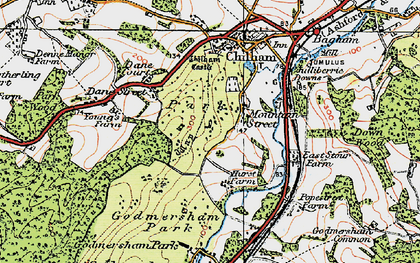 Old map of Mountain Street in 1921