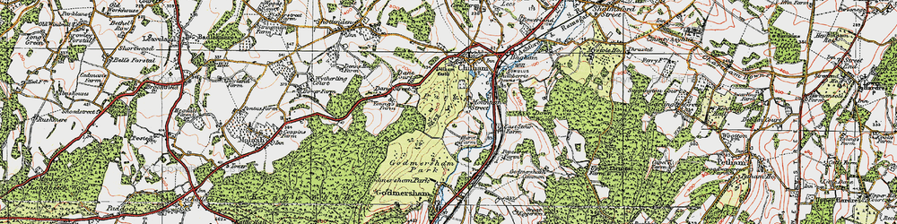 Old map of Mountain Street in 1921