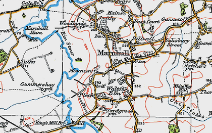 Old map of Mounters in 1919