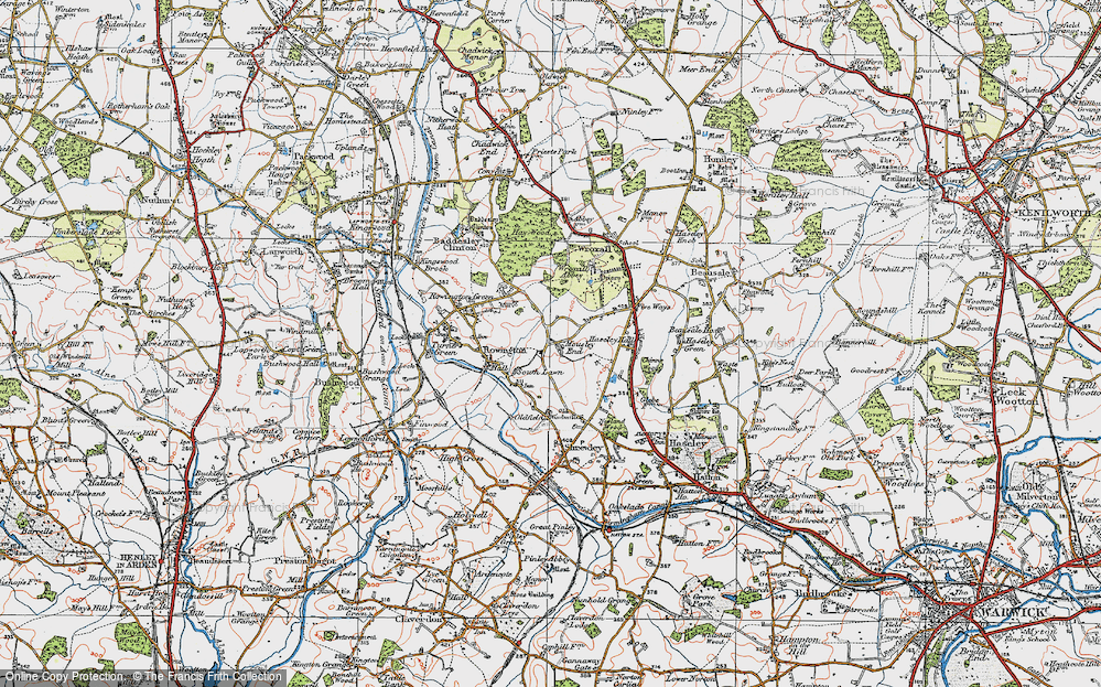 Old Map of Mousley End, 1919 in 1919