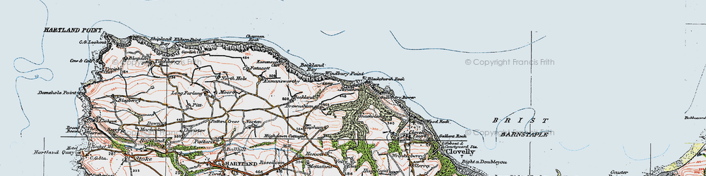 Old map of Windbury Point in 1919