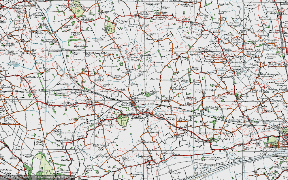 Old Map of Mowbreck, 1924 in 1924