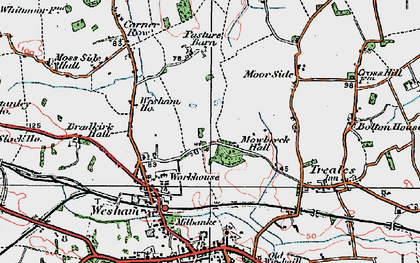 Old map of Mowbreck in 1924