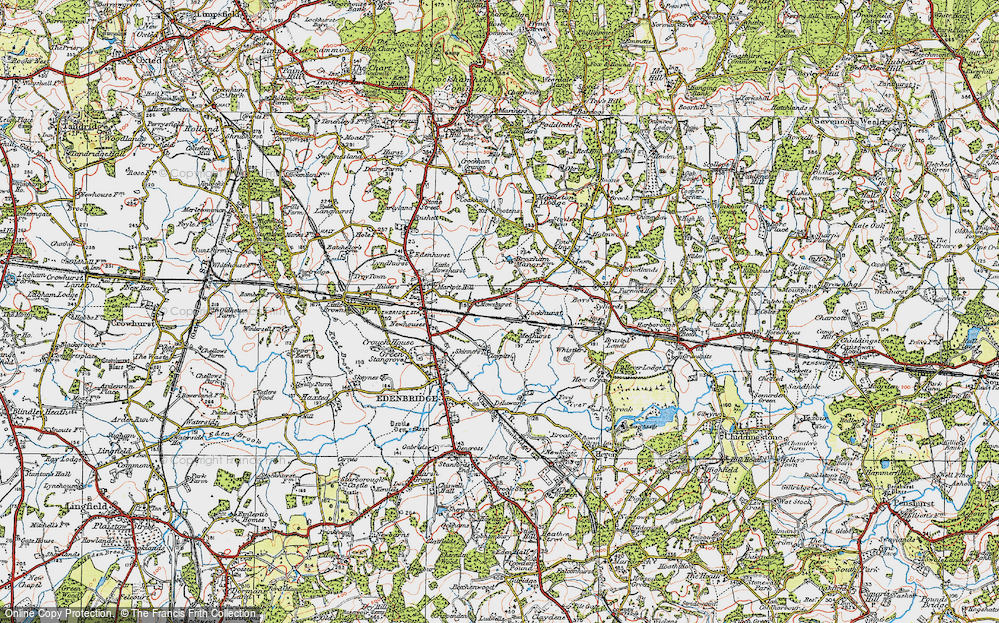Old Map of Mowshurst, 1920 in 1920