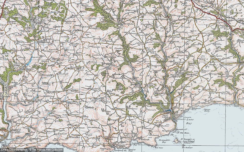 Old Map of Muchlarnick, 1919 in 1919