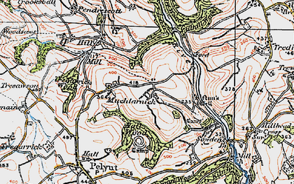 Old map of Muchlarnick in 1919