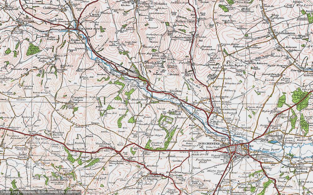 Old Map of Muckleford, 1919 in 1919