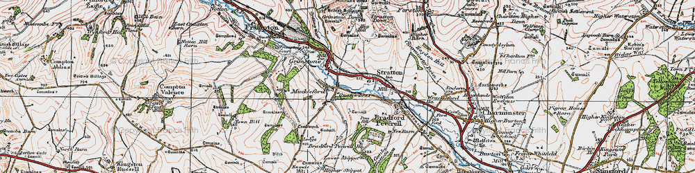 Old map of Muckleford in 1919
