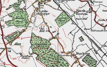Old map of Muckton Bottom in 1923