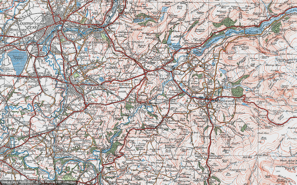 Old Map of Mudd, 1924 in 1924