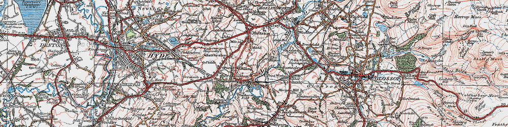 Old map of Mudd in 1924