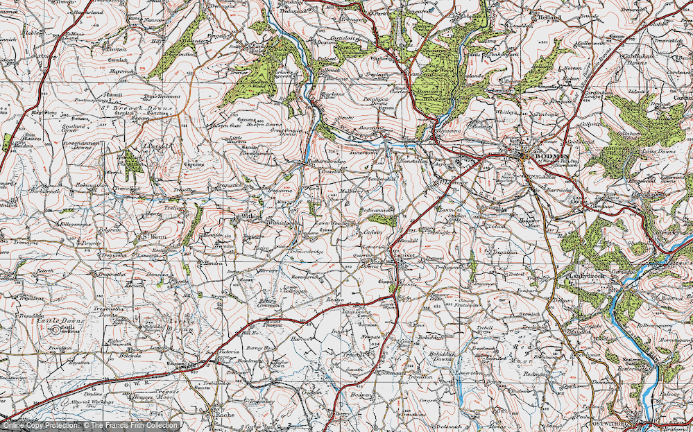 Old Map of Mulberry, 1919 in 1919