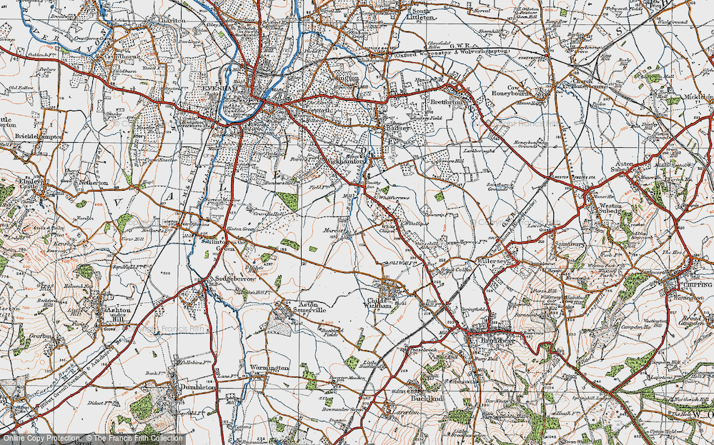 Old Map of Murcot, 1919 in 1919