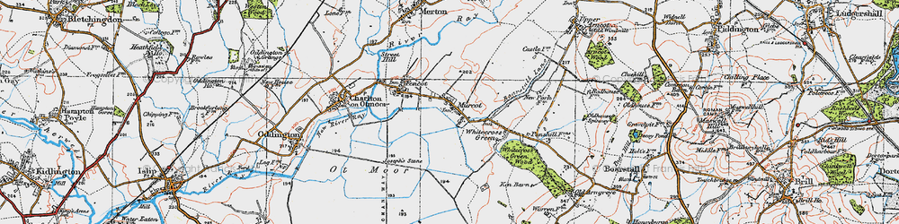 Old map of Whitecross Green in 1919