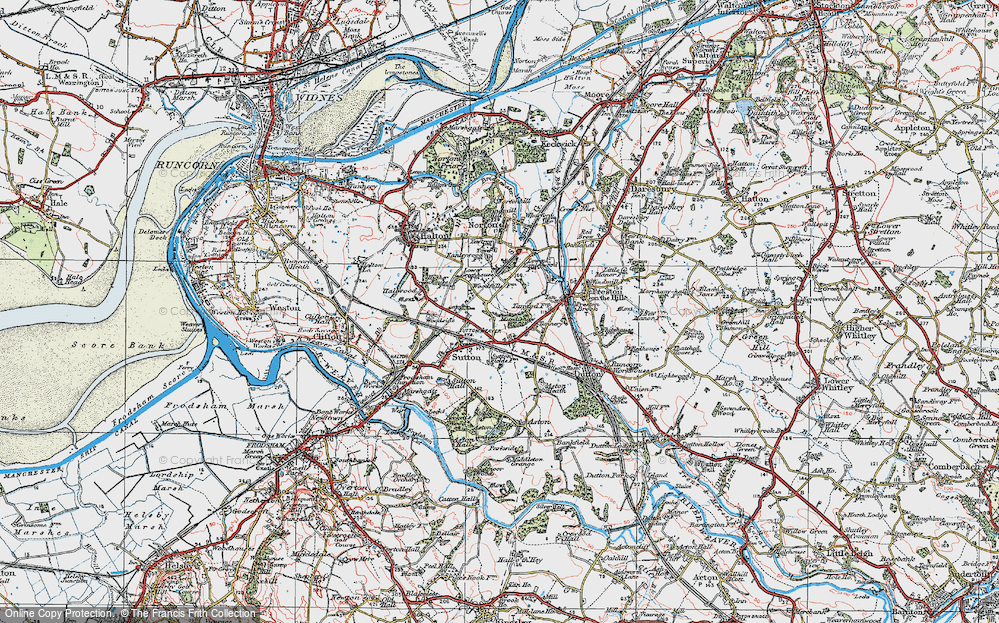 Old Map of Murdishaw, 1923 in 1923