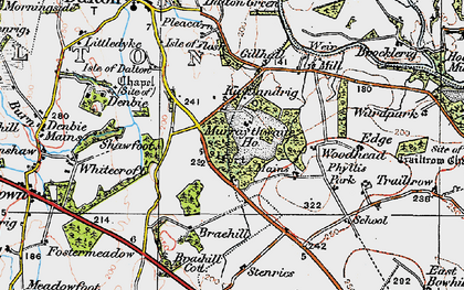 Old map of Braehill in 1925