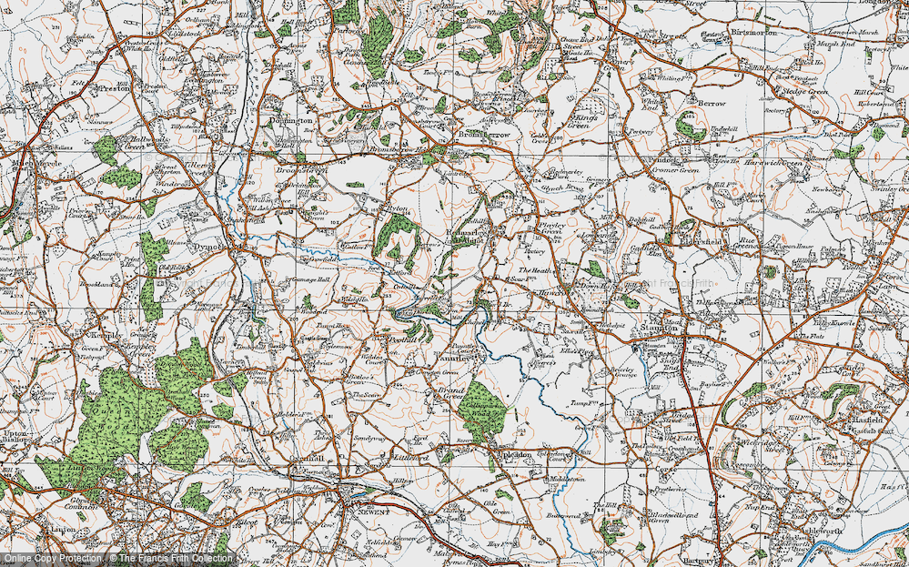 Old Map of Murrell's End, 1919 in 1919