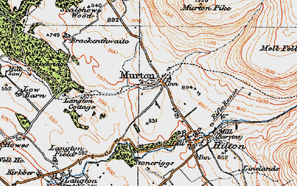Old map of Murton in 1925
