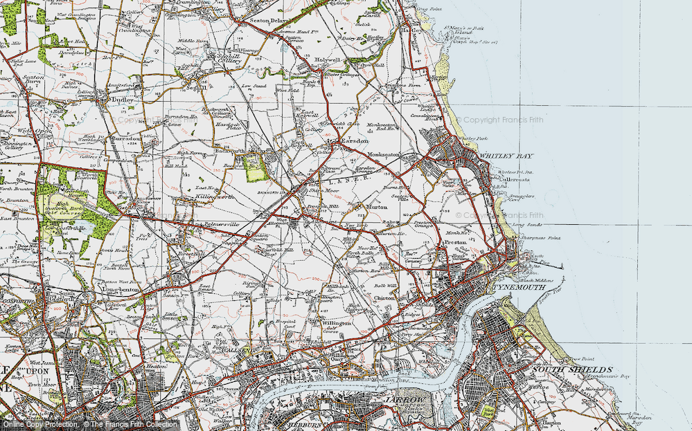 Old Map of Murton, 1925 in 1925