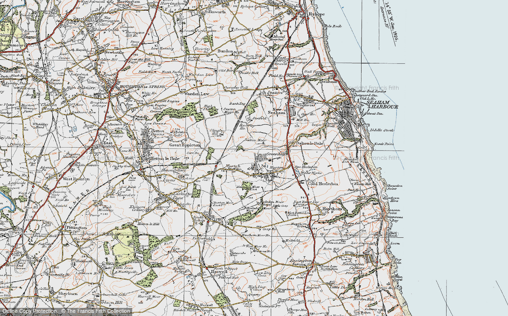 Old Map of Murton, 1925 in 1925