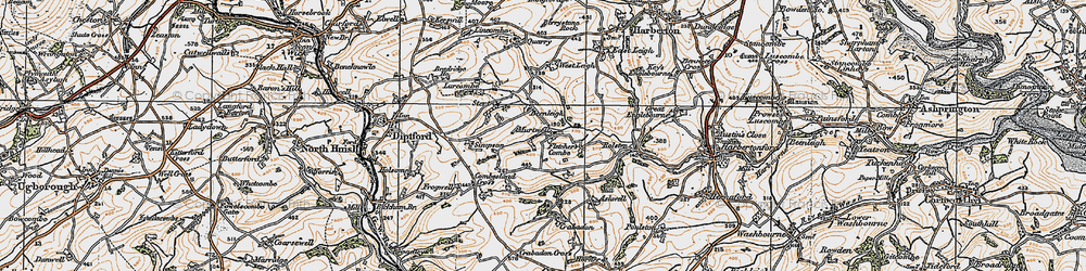 Old map of Larcombe in 1919