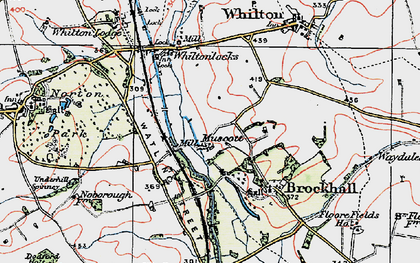 Old map of Muscott in 1919
