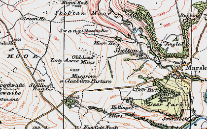 Old map of Musgrove in 1925