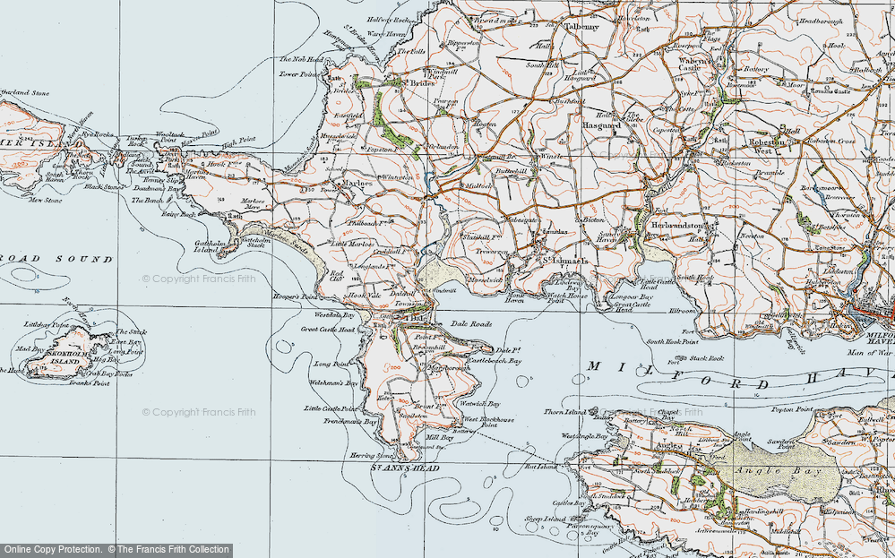 Old Map of Musselwick, 1922 in 1922