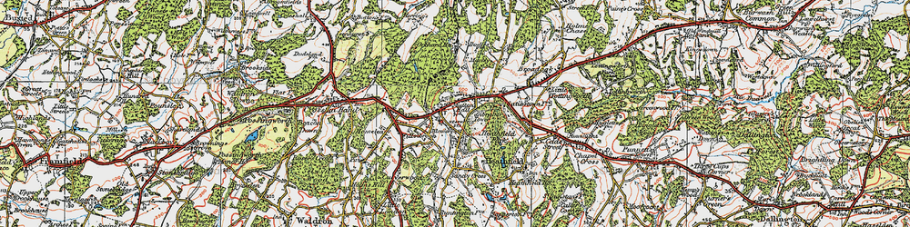 Old map of Mutton Hall in 1920