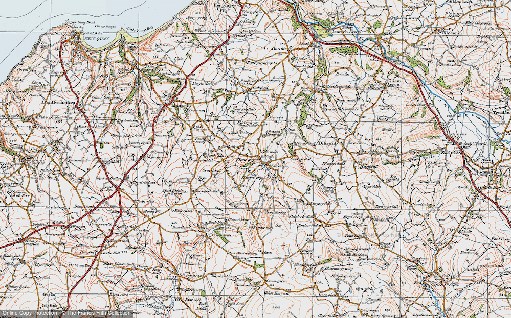 Historic Ordnance Survey Map of Mydroilyn, 1923