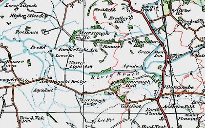 Old map of Myerscough in 1924
