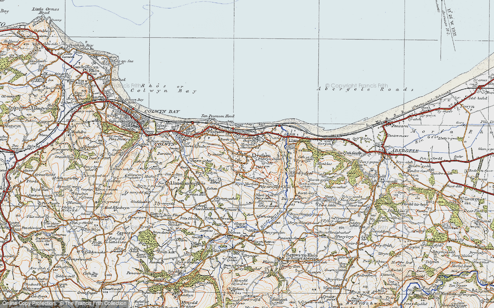 Old Map of Mynydd Marian, 1922 in 1922