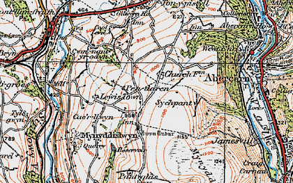 Old map of Mynyddislwyn in 1919