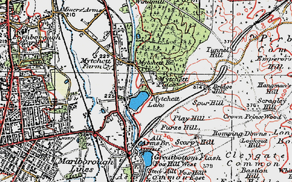 Old map of Bridge Hill in 1919
