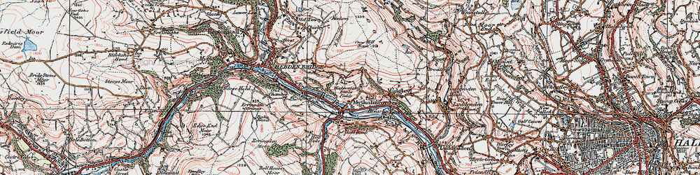 Old map of Mytholmroyd in 1925