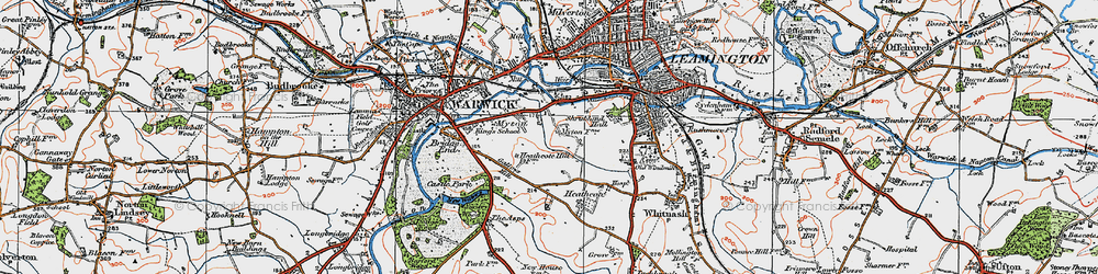 Old map of Myton in 1919