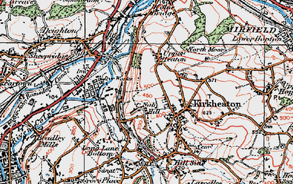 Old map of Nab Hill in 1925