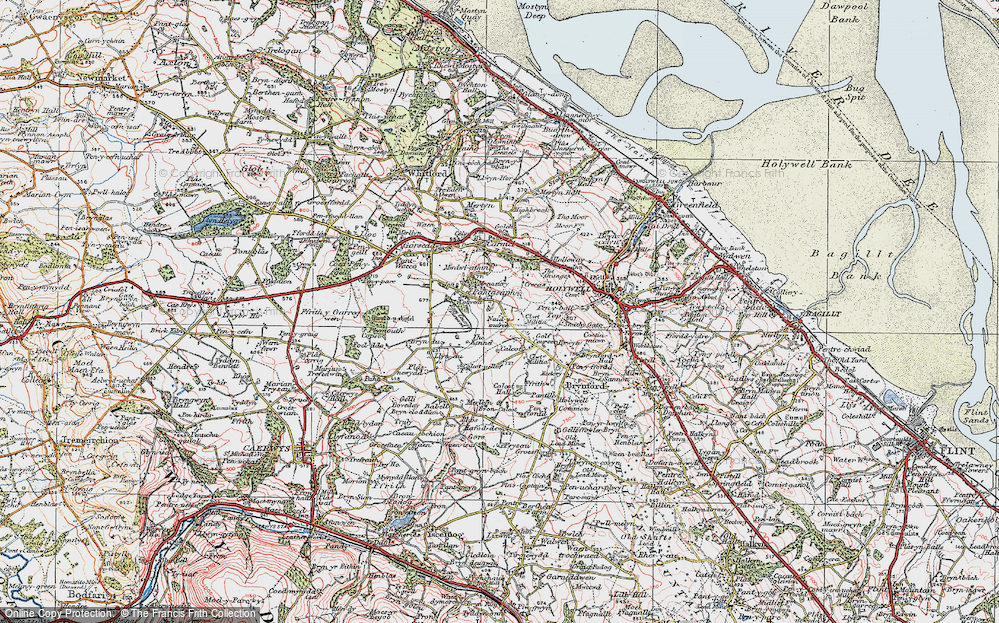Old Map of Naid-y-march, 1924 in 1924