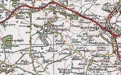 Old map of Naid-y-march in 1924