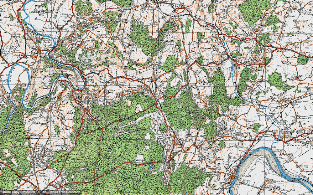 Old Map of Nailbridge, 1919 in 1919