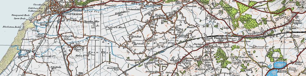 Old map of Nailsea in 1919