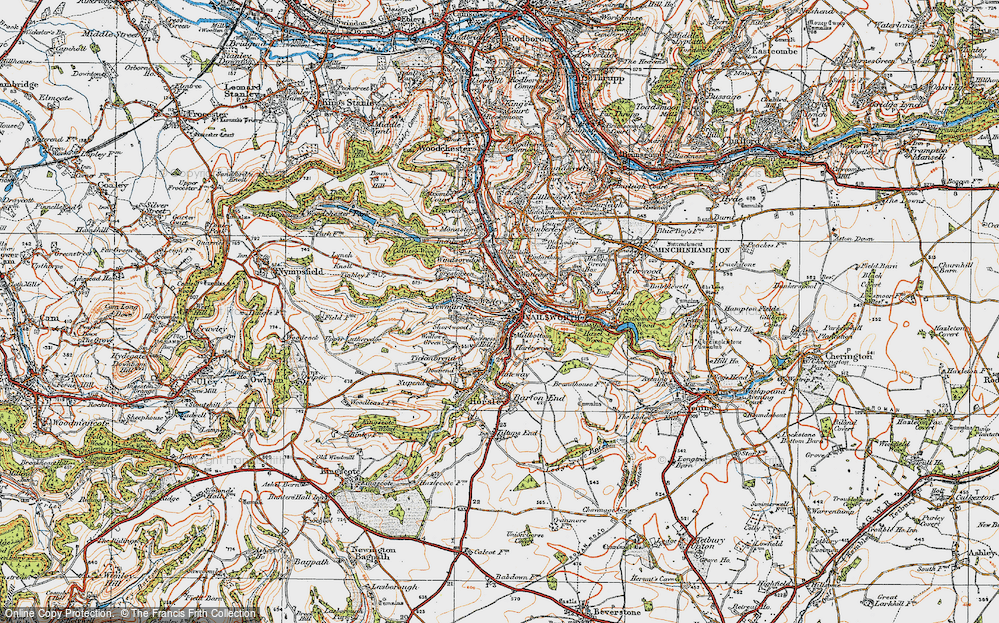 Old Map of Nailsworth, 1919 in 1919