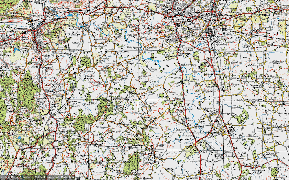Old Map of Nalderswood, 1920 in 1920