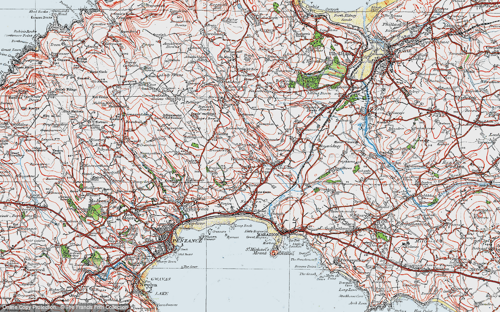 Old Map of Nanceddan, 1919 in 1919