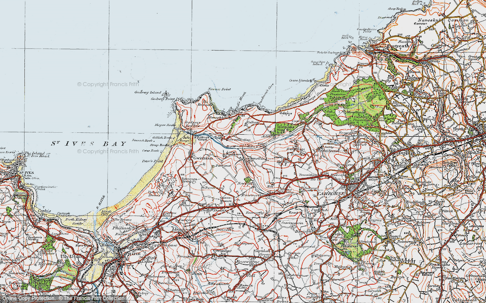 Old Map of Nancemellin, 1919 in 1919