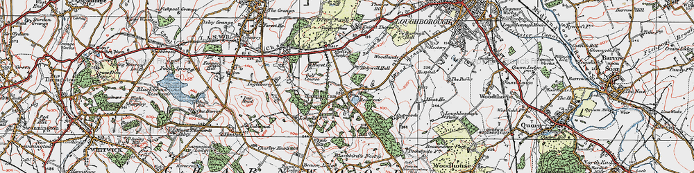 Old map of Nanpantan in 1921