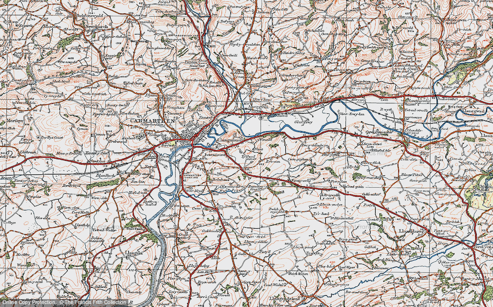 Old Map of Nant, 1923 in 1923