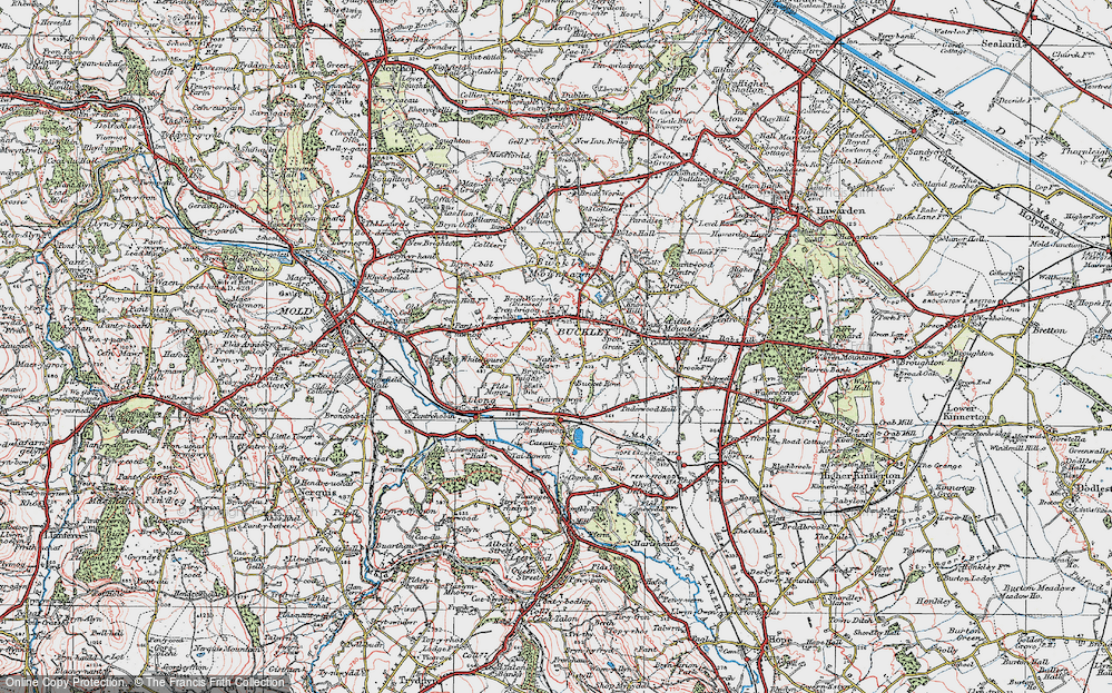 Old Map of Nant Mawr, 1924 in 1924